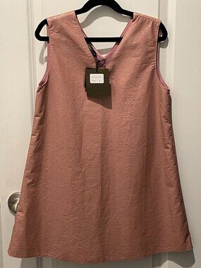 Bamboo Girls PU Leather Dress – Size: 6 Color: Mauve  NWT